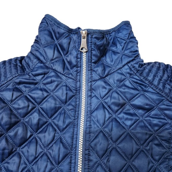 Marc New York Andrew Marc Navy Quilted Puff Jacket Zipper Pockets XS - Picture 4 of 12